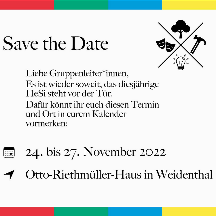 Save the Date - HeSi - 24. bis 27.11.2022